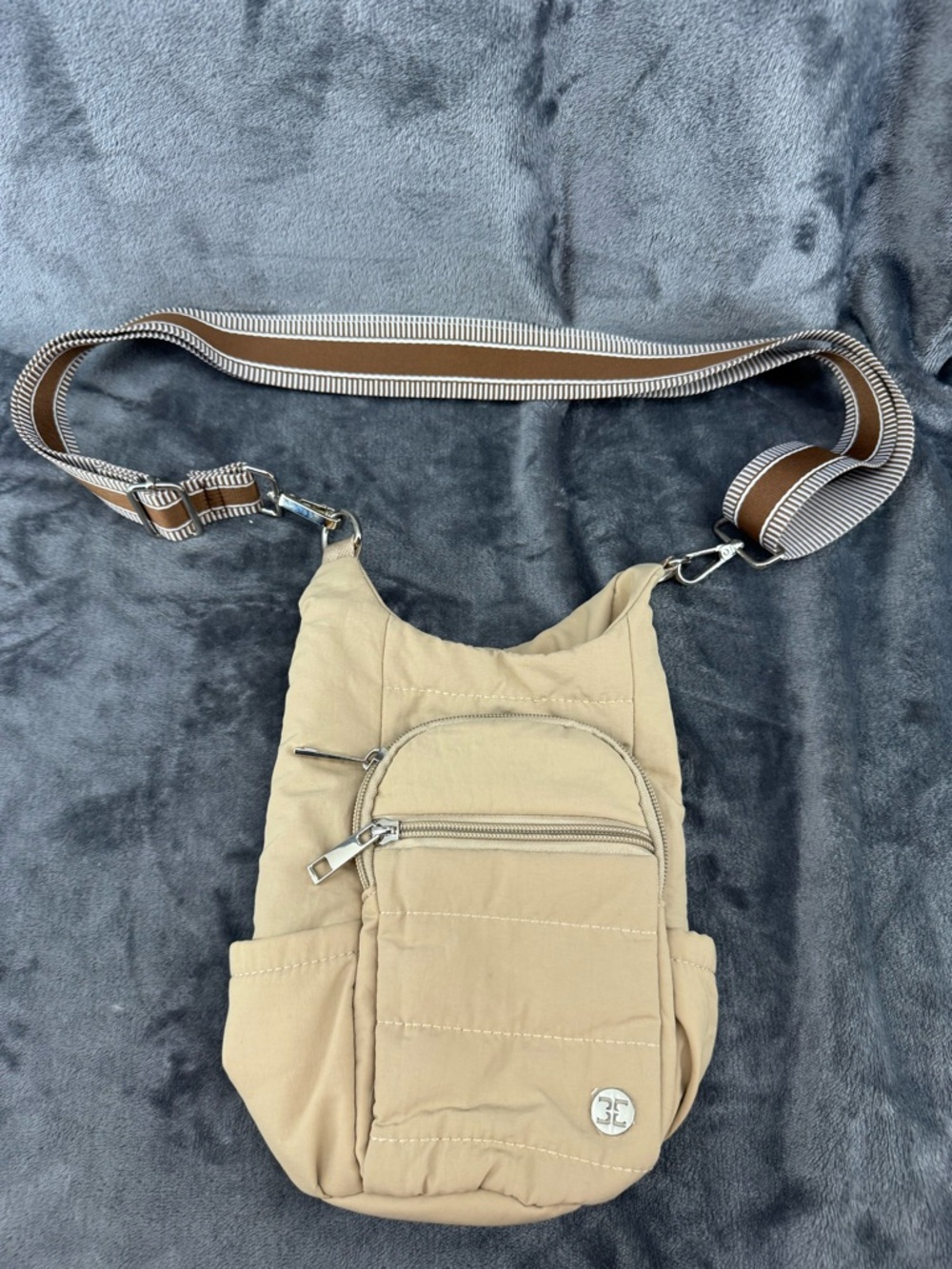 Telena Tan Water Bottle Holder Bag & Strap RFID Crossbody Water Bottle Carrier